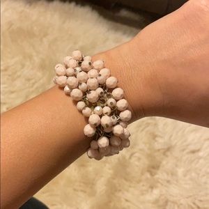 Pink and Gold Beaded bracelet